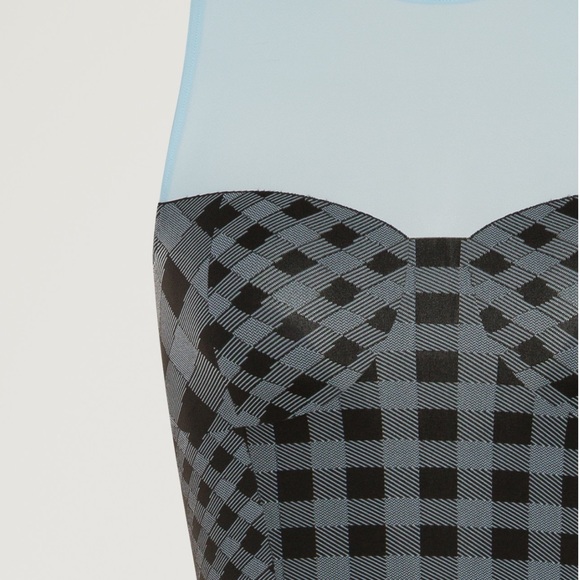 Wolford Summer Check String Body - size medium - NWT - Picture 3 of 8